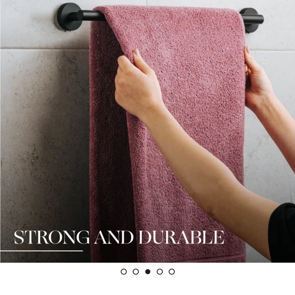 Matte black towel rack - Picture 4 of 4